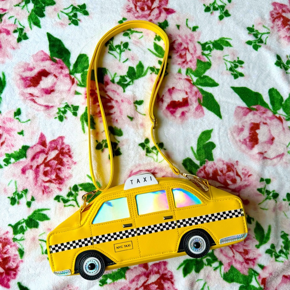 new! new york city yellow cab purse nyc taxi bag